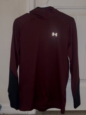 Under Armour Maroon and Black Performance Hoodie